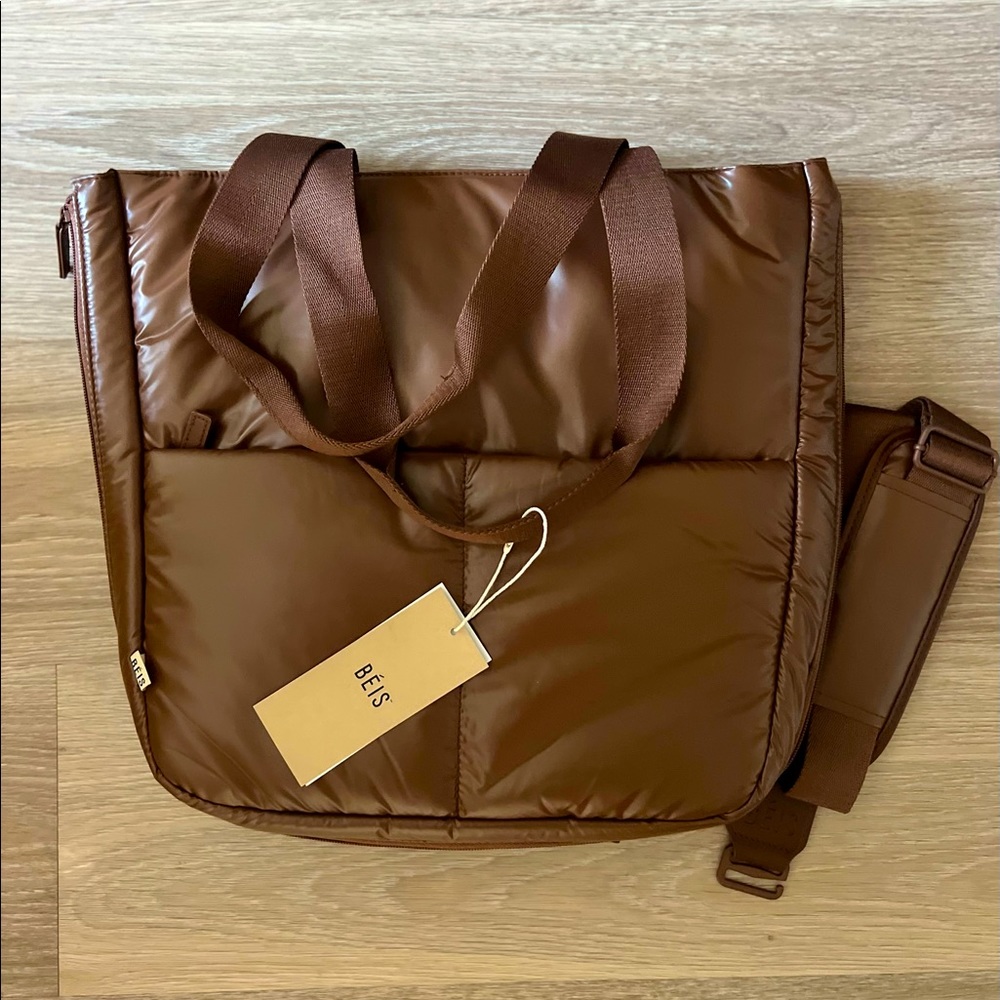 BEIS The Expandable Tote in Maple (NWT)